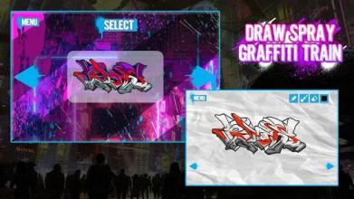 Draw Spray Graffiti Train截图2