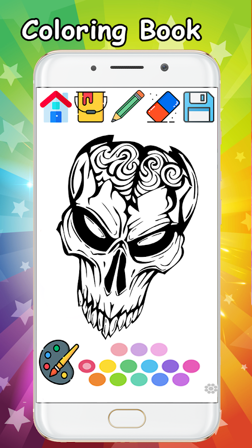 Coloring Sugar Skull Mexican Day of The Dead Color截图3