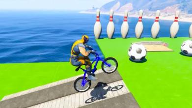 Superheroes Bmx Stunt Cycle Games: Bicycle Games截图3