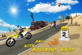 Train vs Super Nitro Bike Racing Challenge截图3