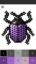 Bug Color By Number: Pixel Art Bug截图5