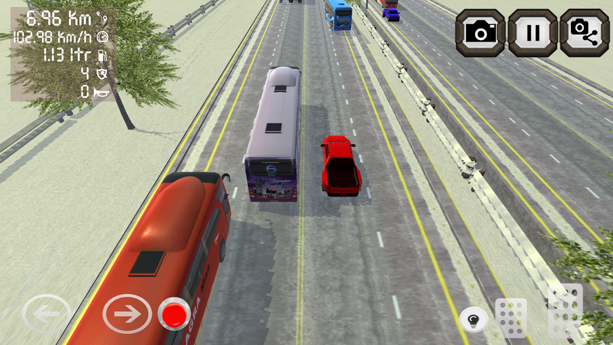 Bus Telolet Traffic 3D截图1