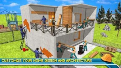 Modern Home Design & House Construction Games 3D截图2