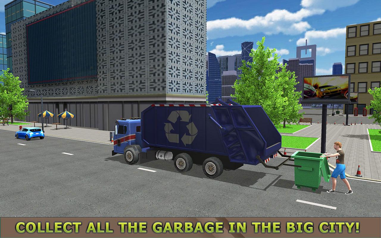 Garbage Truck Simulator PRO 2017截图2