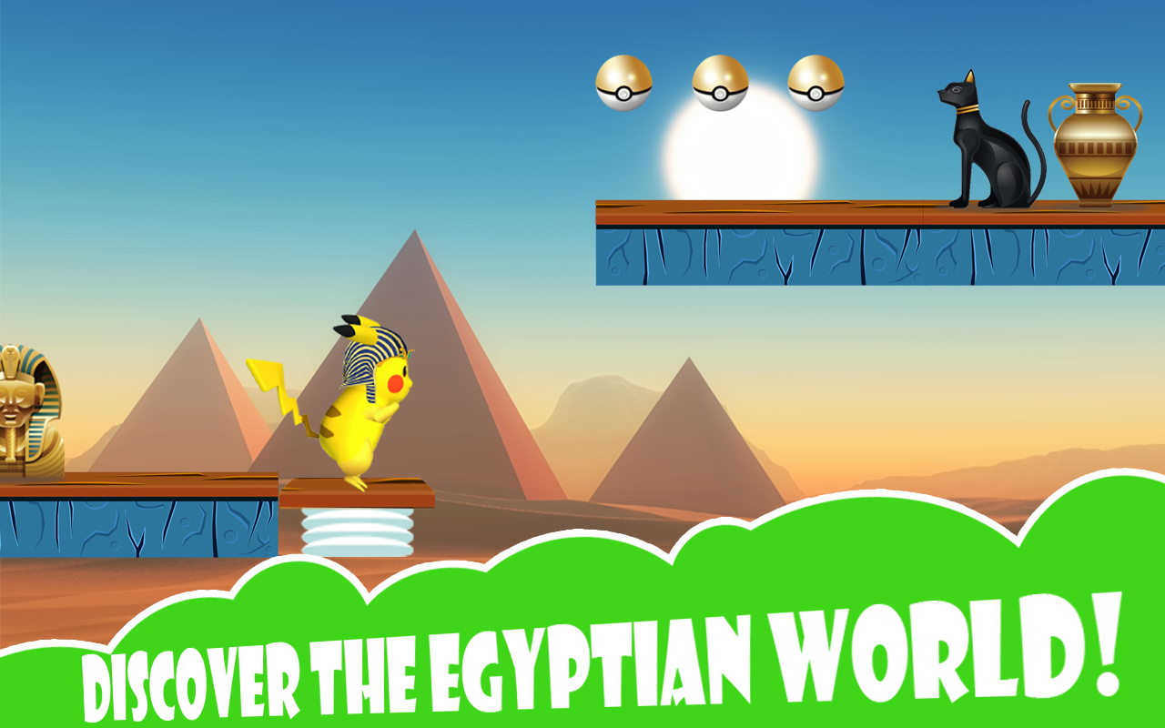 Pikashu Pharaoh Run - Egypt截图2