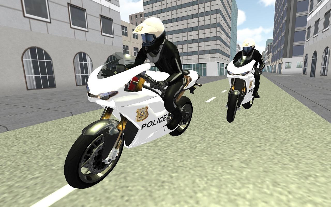 Police Auto Motor Bike - Crazy City Thrill Riding截图1