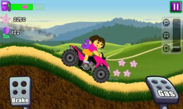 Super Dora Hill Racing : dora game free for kids截图3