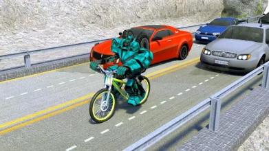 Robot Bicycle Traffic Rider截图2