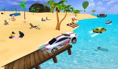 Water Floating Car Race截图1