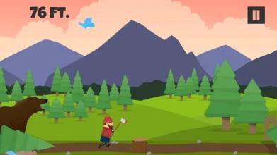 Escape the Woods - 2D Lumberjack Endless Runner截图3