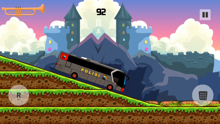 Police Bus Hill Climb截图3