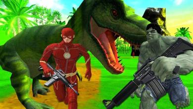 Superhero Dinosaur Hunting: Frontier Free Shooting截图1