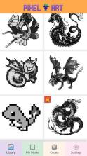 Dragon Color By Number: Pixel Art Dragon截图1