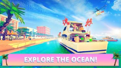 Miami Craft: Blocky City Building Addicting Games截图1