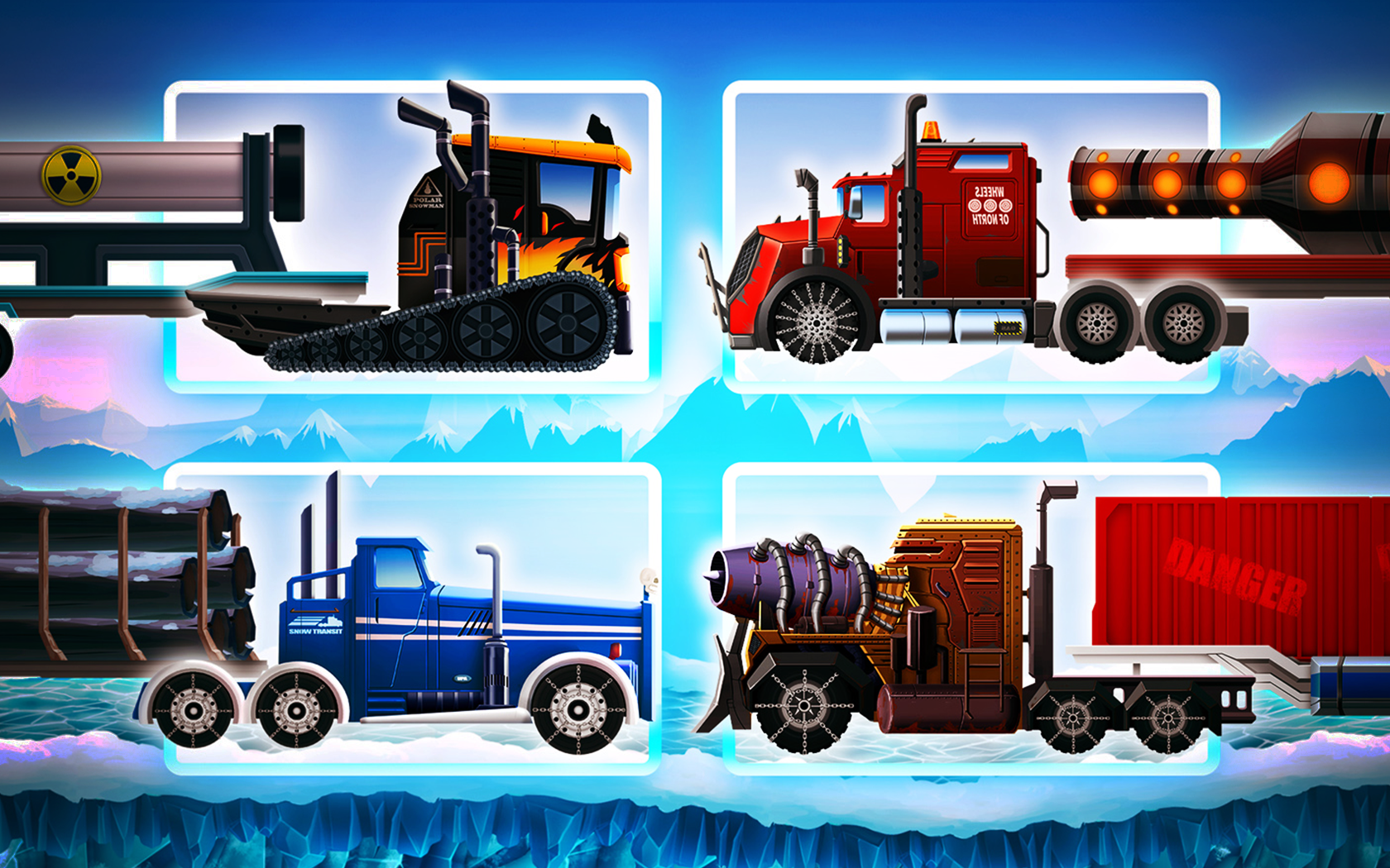 Ice Road Truck Driving Race截图1