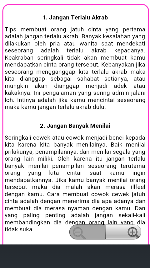 Tips-Tips Seputar Cinta截图1