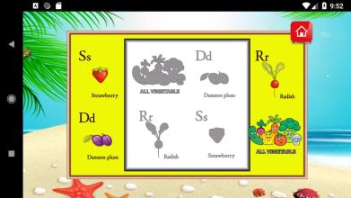 Preschool Puzzle ABC Fruit Vegetable Game截图2