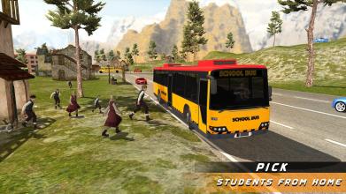 School Bus Driving Up Hill Rush - Free Bus Games截图3