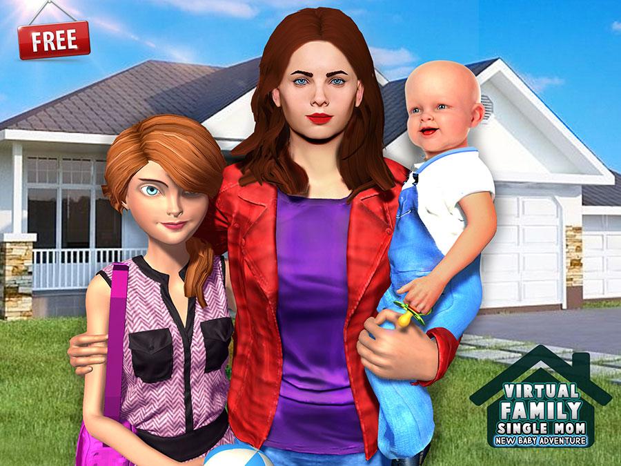 Virtual Family New Baby Single Mom Adventure截图1