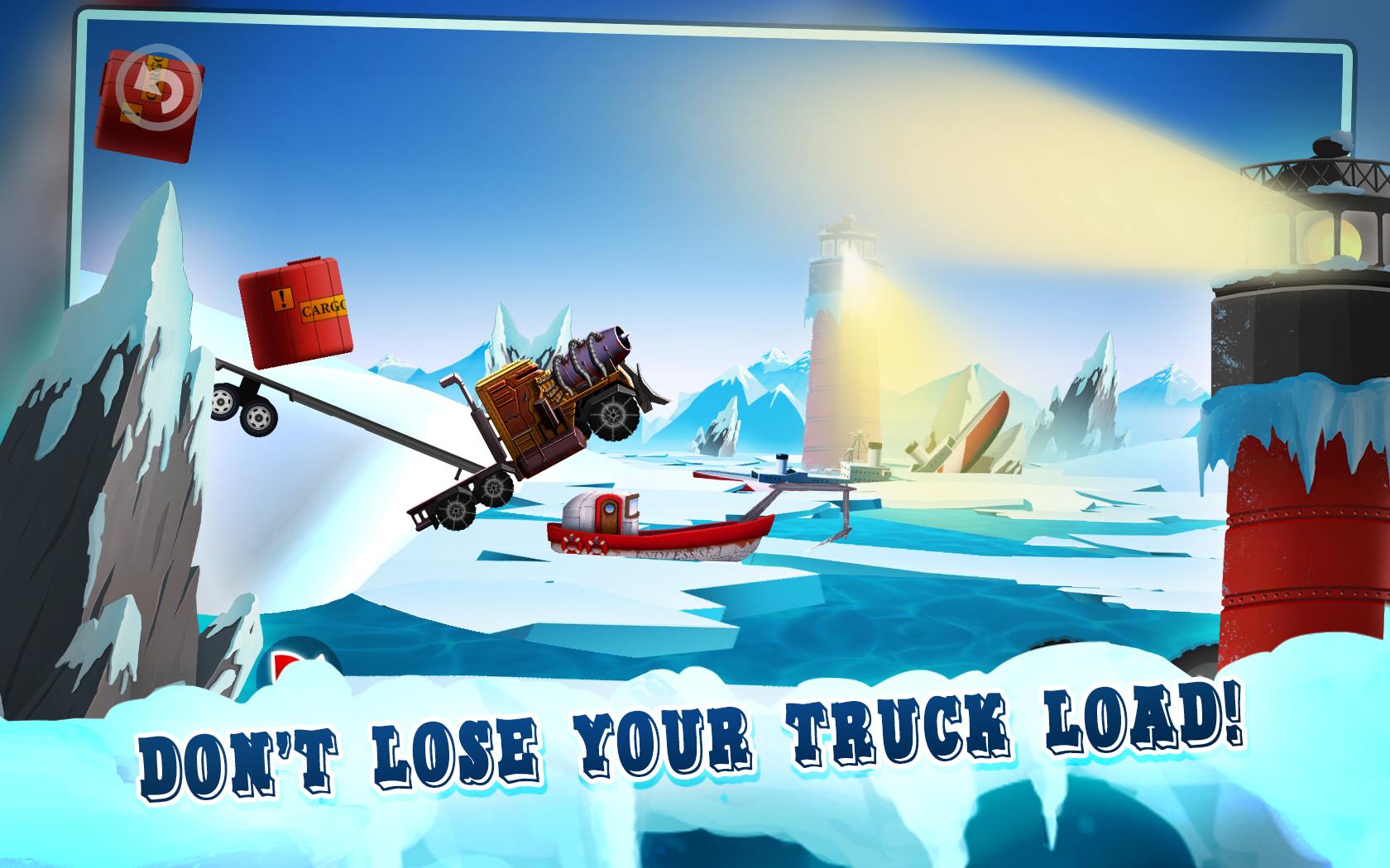 Ice Road Truck Driving Race截图3