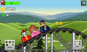 Paw Puppy Roller Coaster Patrol - paw games free截图2