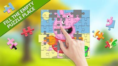 Piggy Jigsaw Puzzle For Kids Game截图2