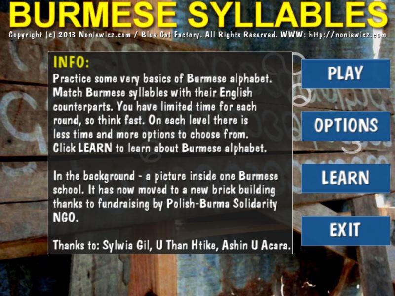 Burmese Syllables截图1