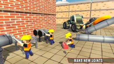 City Pipeline Construction Work : Plumber Game截图1