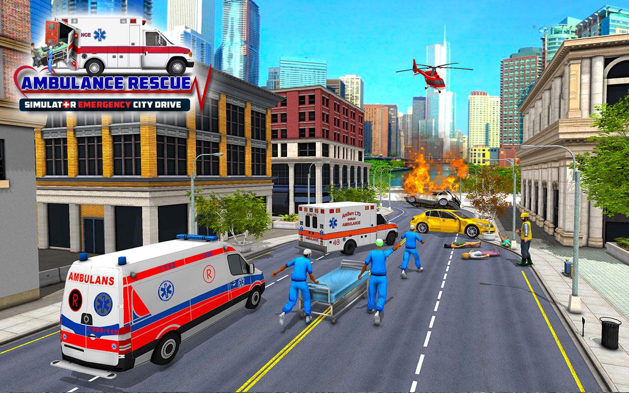 Ambulance Rescue Simulator – Emergency City Drive截图3