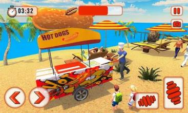 Hot Dog Food Delivery Boy Virtual City Life 3D Sim截图5