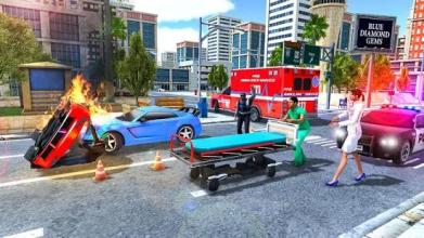 City Ambulance Rescue Simulator Games截图4