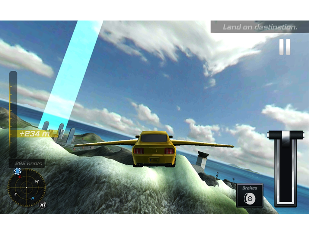 Flying Car Flight Simulator 3D截图2