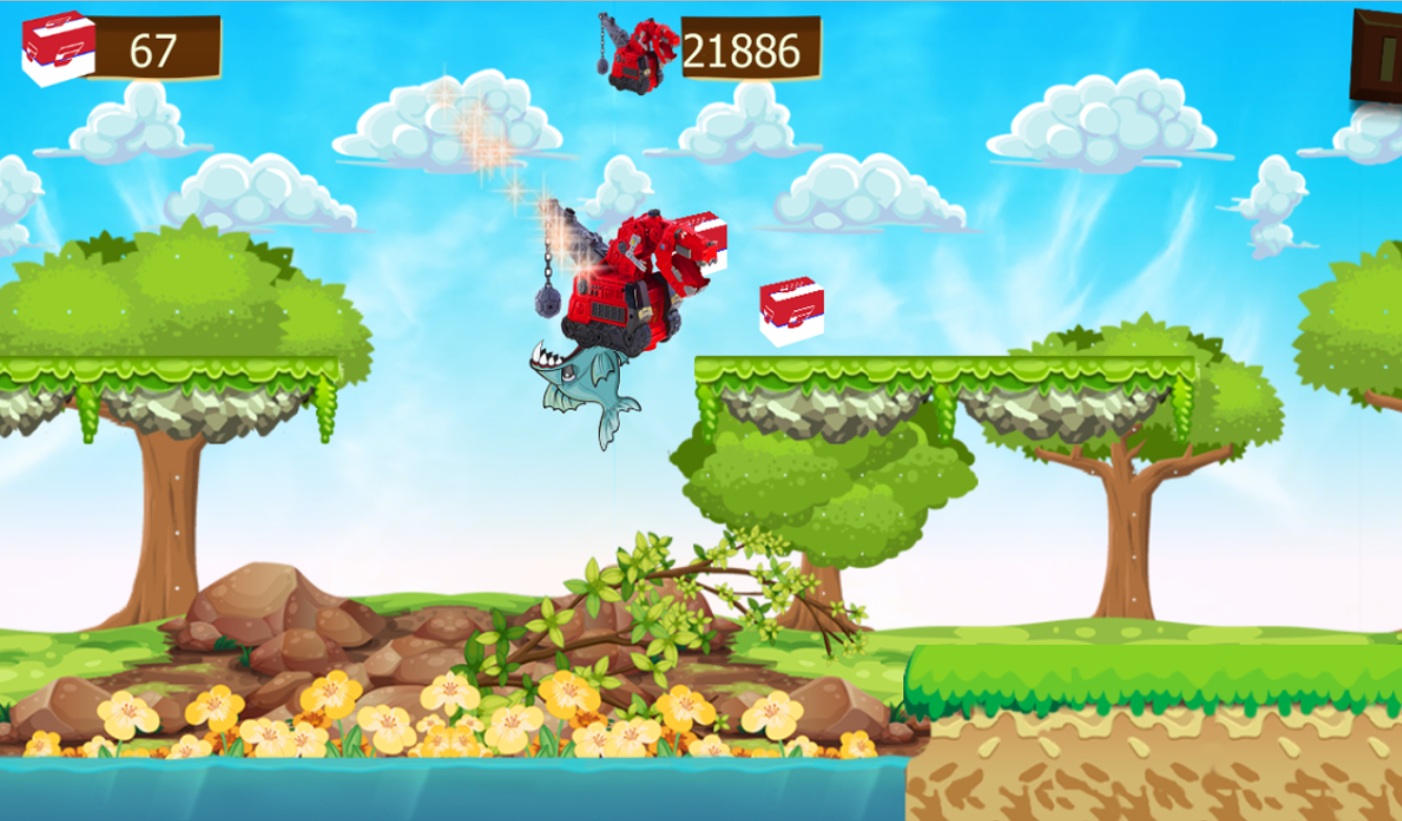 Crazy Dino Run Trux截图2