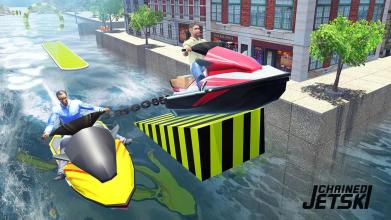 Chained Jet Ski: Top Power Boat Water Racing Games截图1