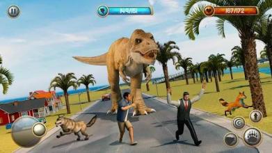 Dinosaur Attack City Hunting Simulator截图1