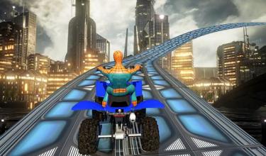 Spider hero Mega Ramp: Police Quad Bike Stunts截图4