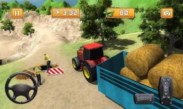 US Farm Tractor Driver Real Off-Road Uphill Drive截图3