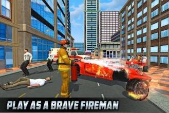 FireFighter ATV Bike: Helicopter Rescue 2018截图4