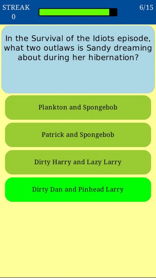 Trivia for Spongebob Fan Quiz截图2