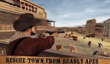 Apes Age Vs Wild West Cowboy: Survival Game截图2