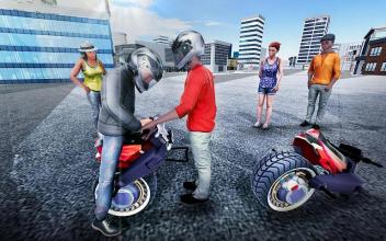 Gyroscope Bike Rider: One Wheel Motorcycle Sim截图4