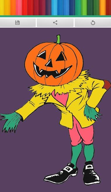 Halloween Coloring Game截图4