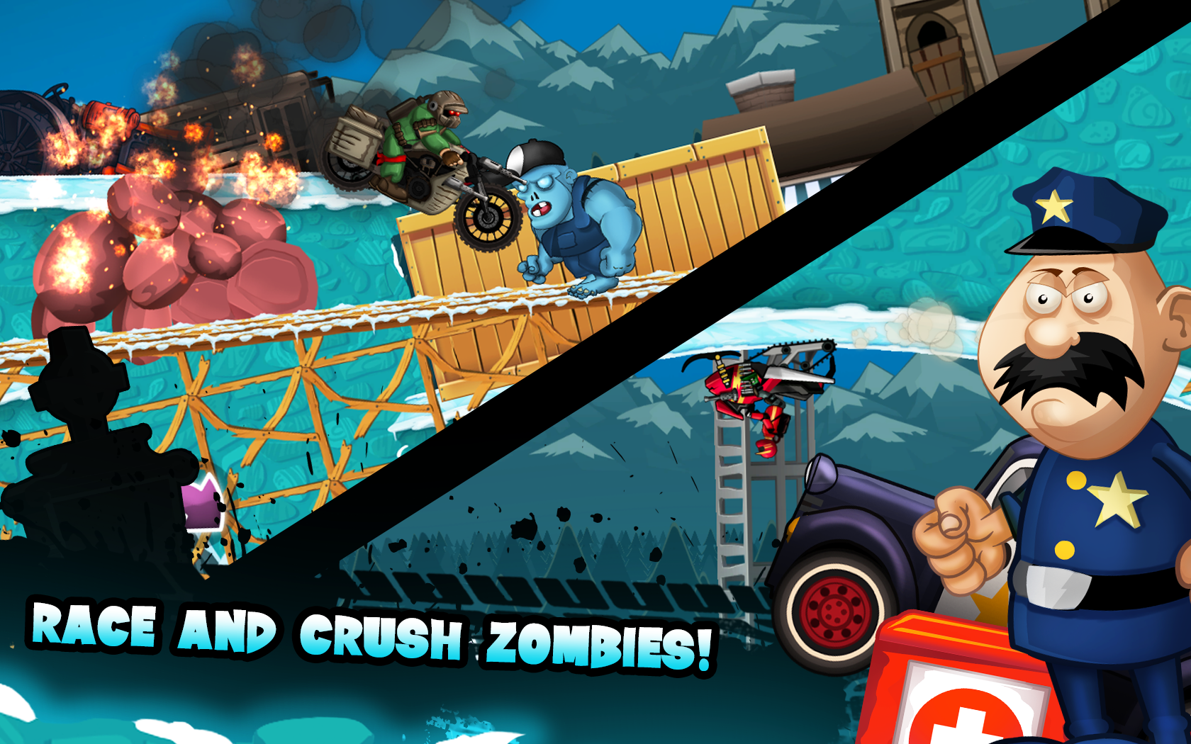 Zombie Shooter Motorcycle Race截图4