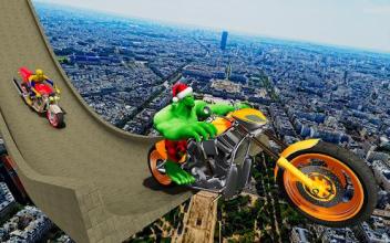 Super Hero Tricky Bike Race: Mega Ramp截图4