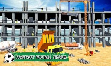 Football Stadium Construction Zone Crane Operator截图3