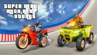 Speed Hero ATV Quad Bike Mega Ramp Stunt Games截图2