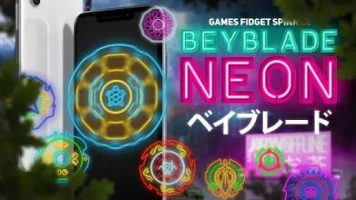 Beyblade Neon games fidget spinner截图2