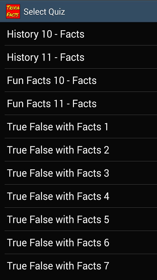 Trivia Facts Lite截图3