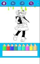 Anime Manga Coloring Book For Kids截图3