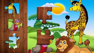 Kids Animals Jigsaw Puzzle Game For Preschool截图1